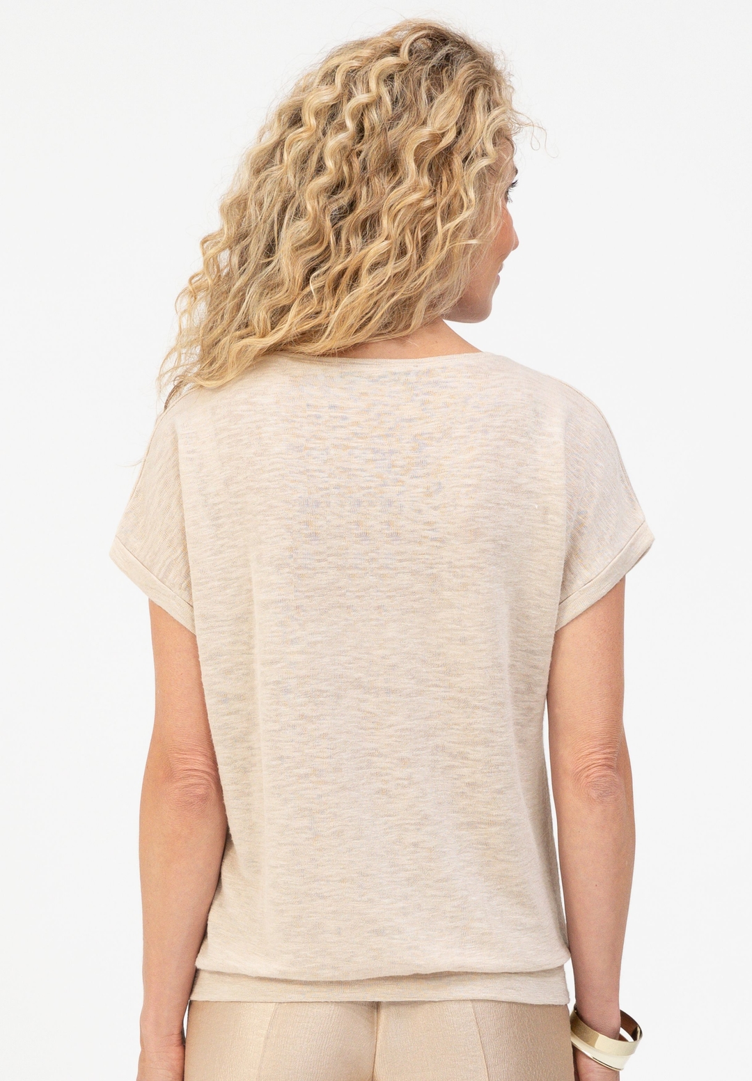 Женская футболка с пайетками BIANCA | Фото 4