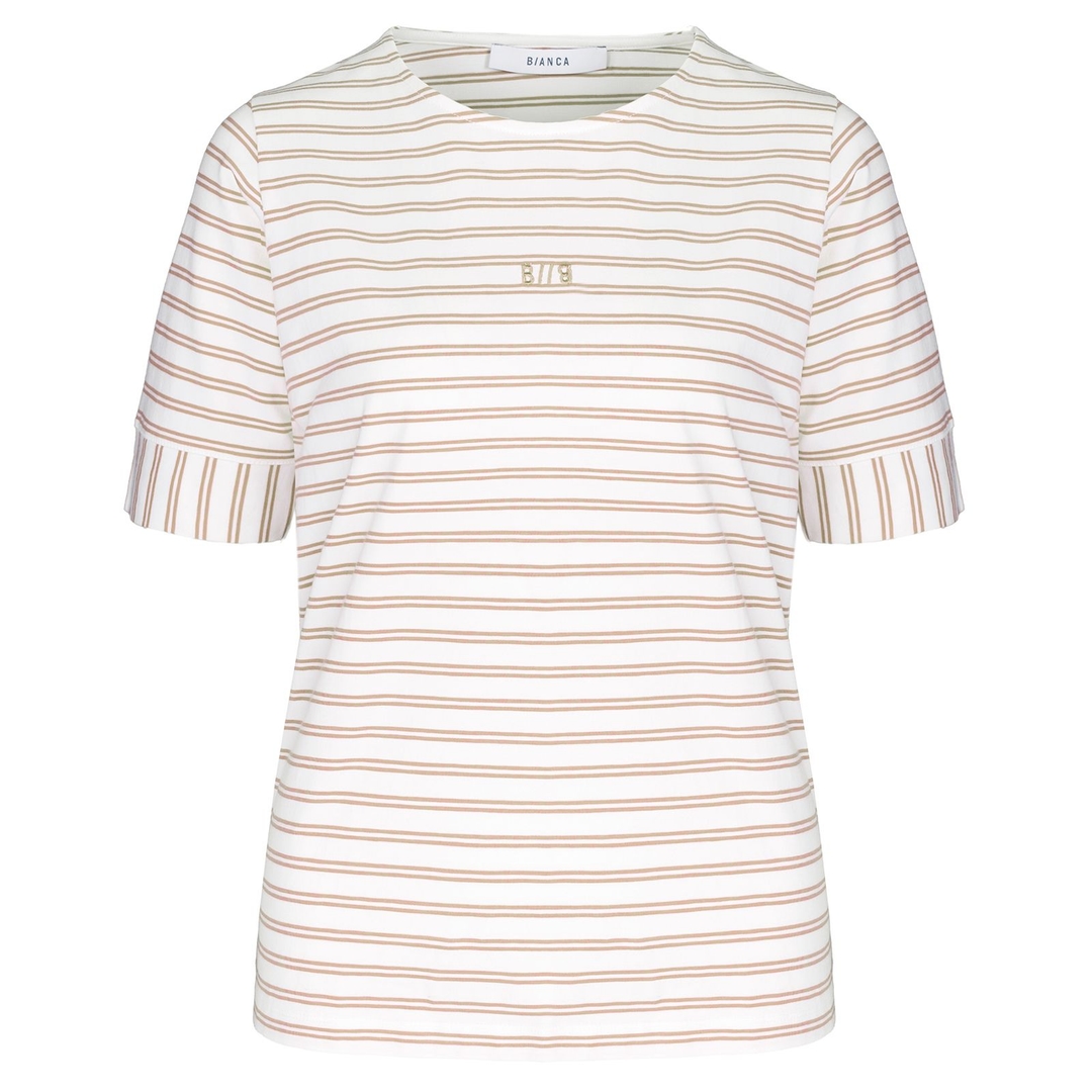 Женская футболка в полоску BIANCA | Фото 1