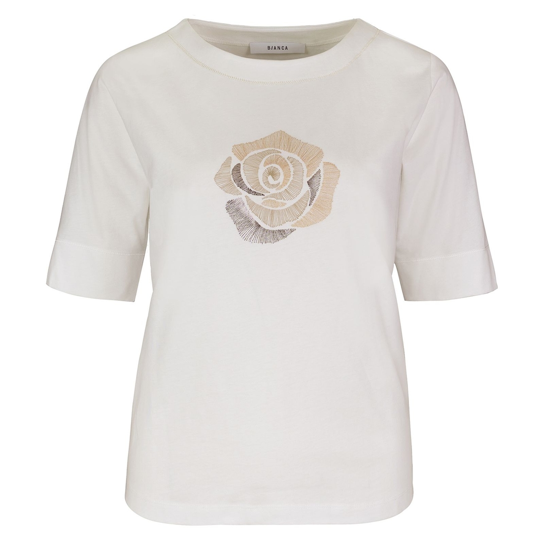 Женская футболка из хлопка BIANCA | Фото 1