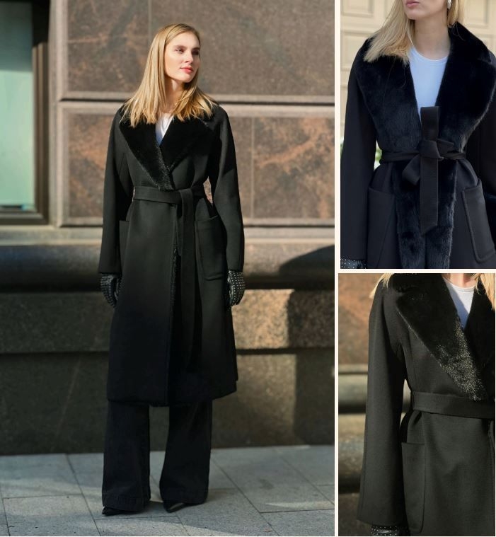 Женское кашемировое пальто Dolche Moda | Фото 2