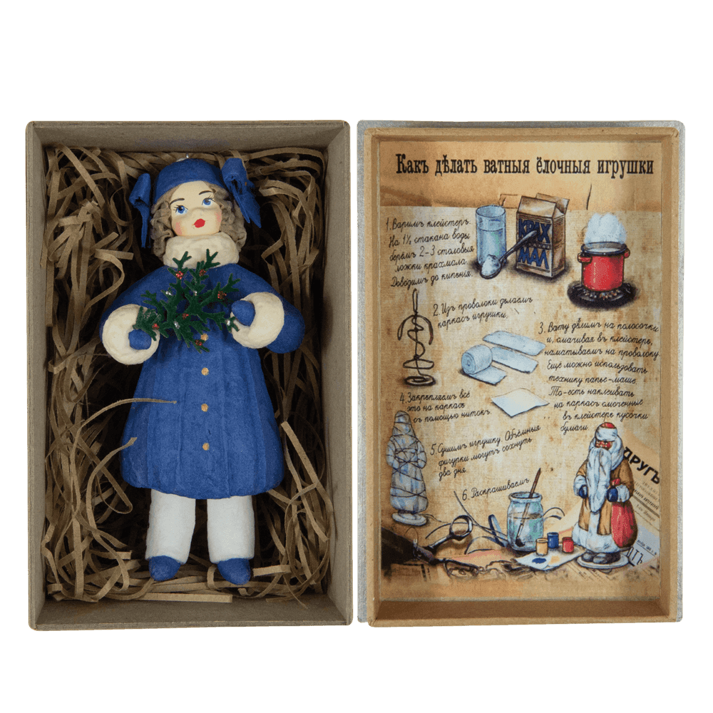 Ёлочная игрушка Девочка в синем Морозом Душистыя радости | Фото 2