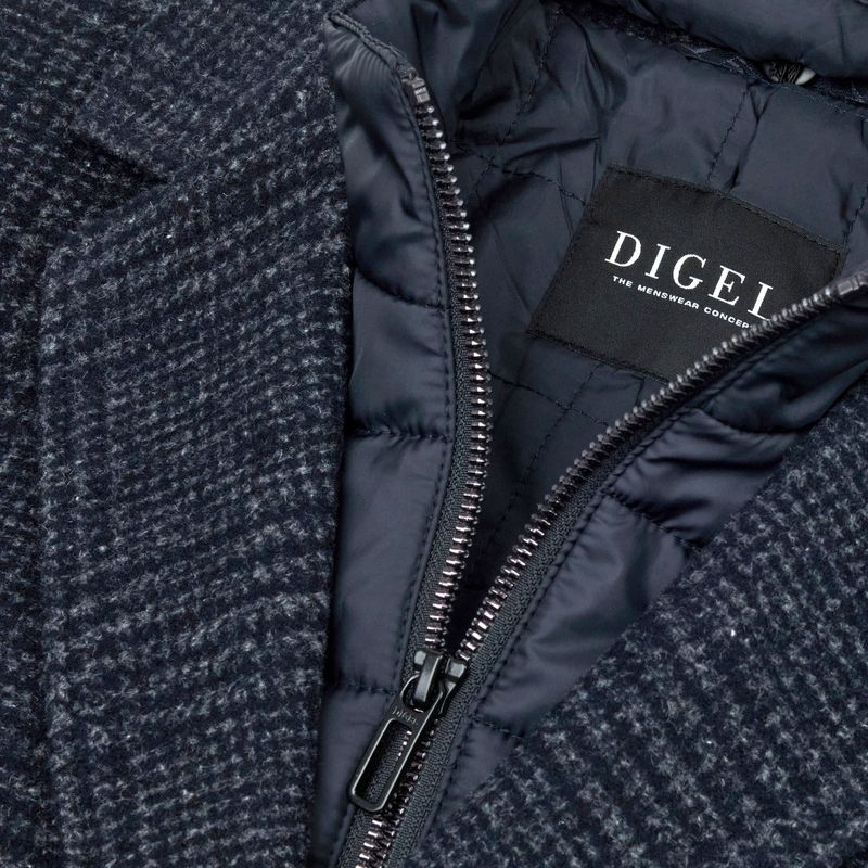 Мужское шерстяное пальто в клетку Digel | Фото 2