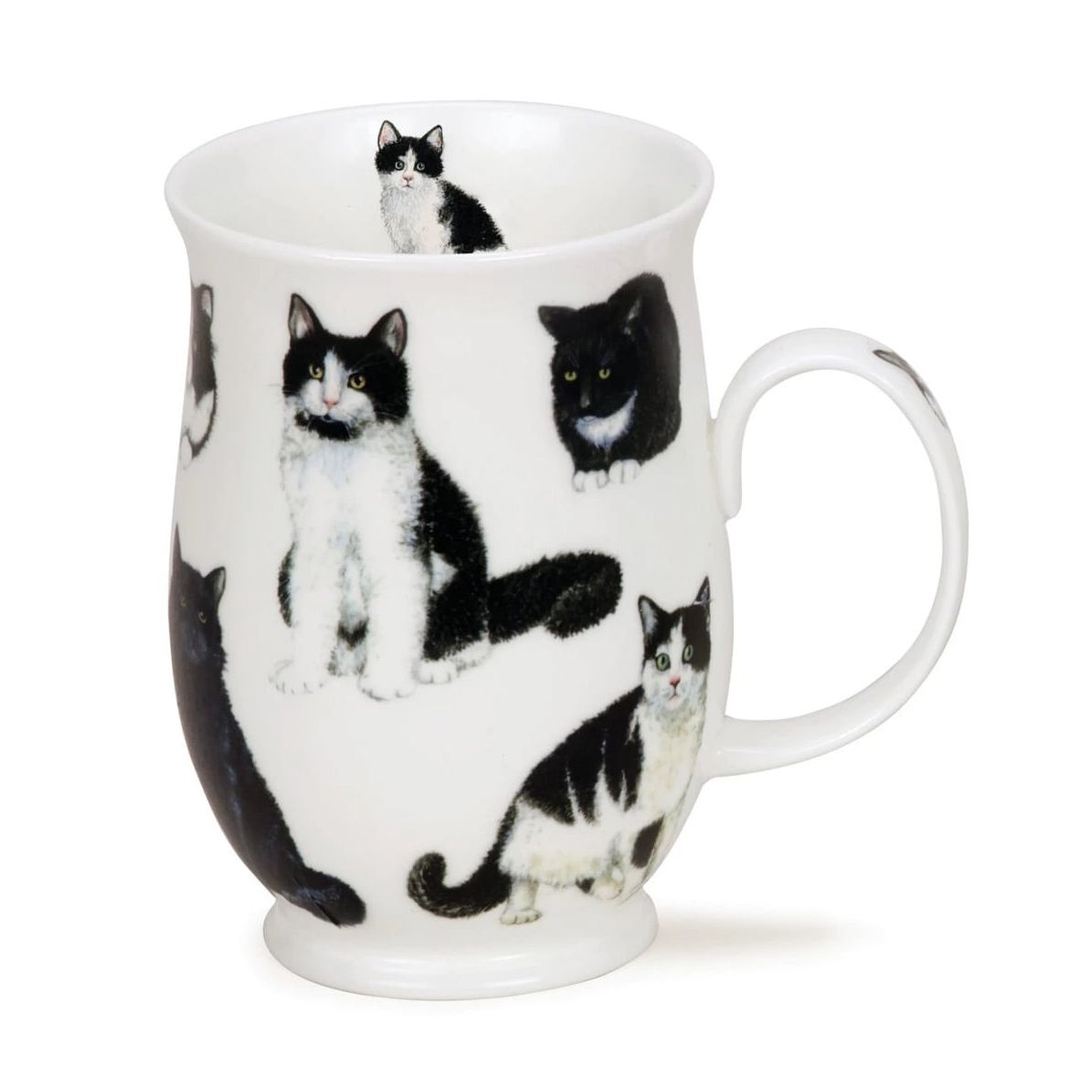 Кружка Dunoon Черно-белые котики 310 мл | Фото 1