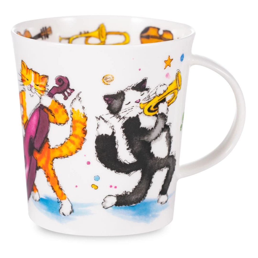 Кружка Dunoon Коты музыканты 320 мл | Фото 1