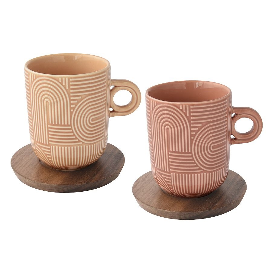 Кружки с подставками Easy Life Радуга 350 мл | Фото 1