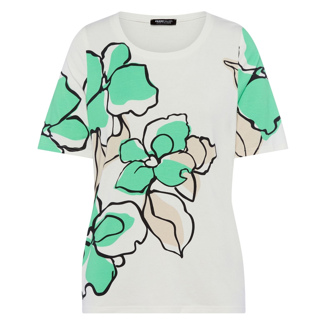 Женская футболка из хлопка с модалом Frank Walder | Фото 1