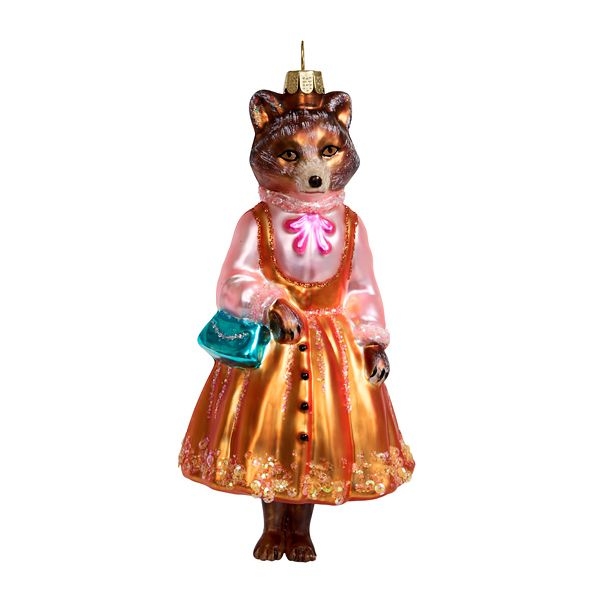 Ёлочная игрушка Лиса-модница Holiday Classics | Фото 1