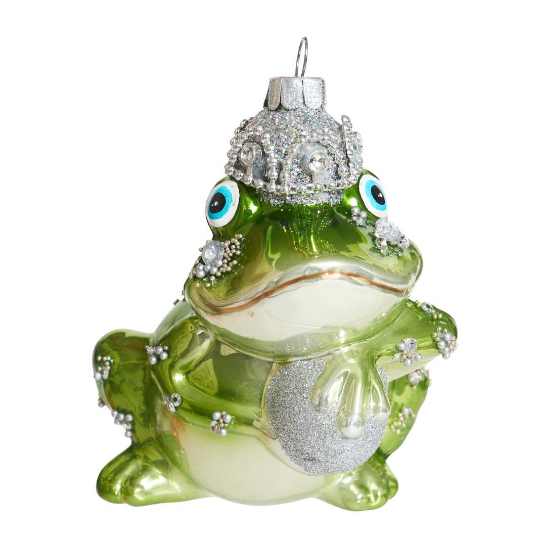 Ёлочная игрушка Лягушка в короне Holiday Classics | Фото 1