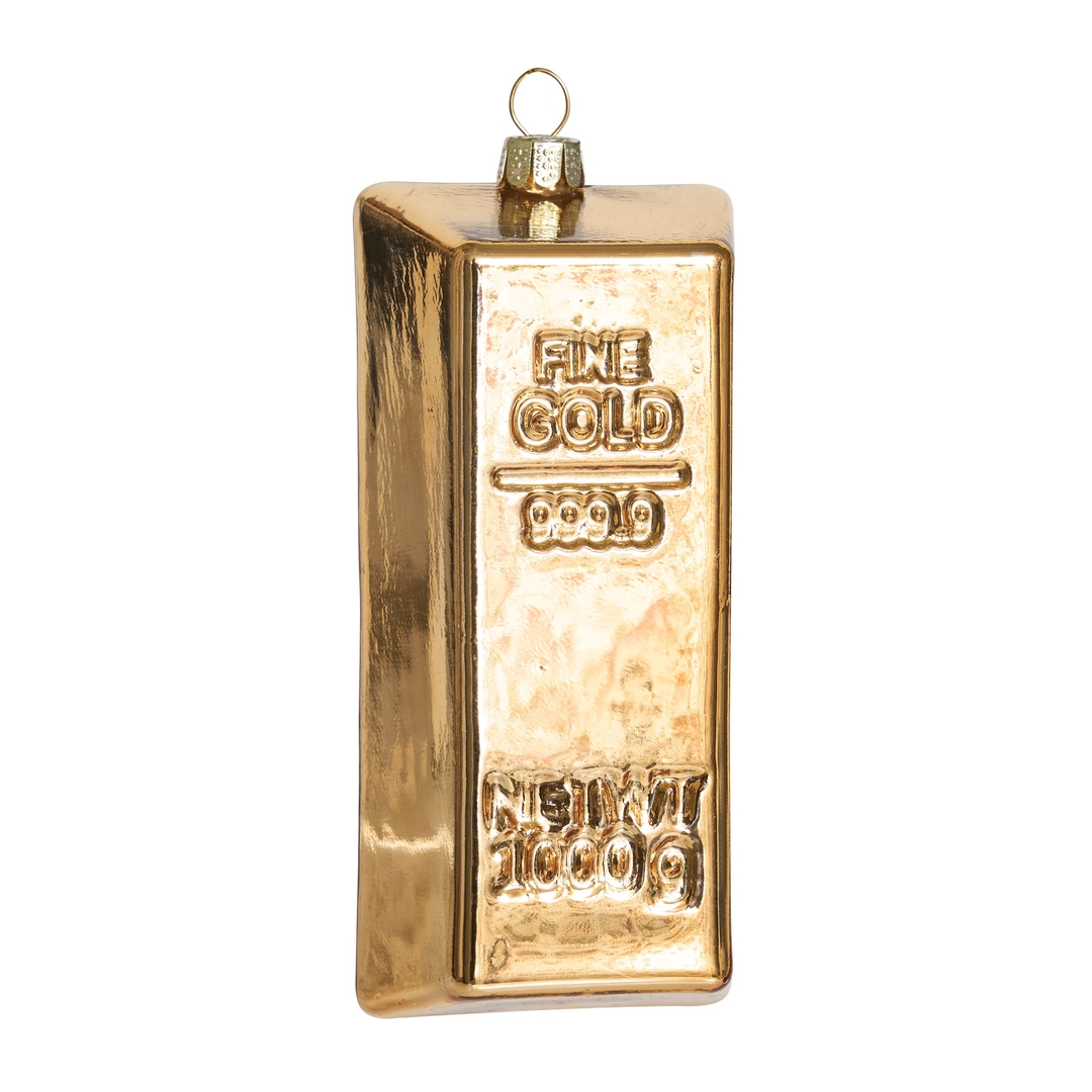 Ёлочная игрушка Золотой слиток Holiday Classics | Фото 1