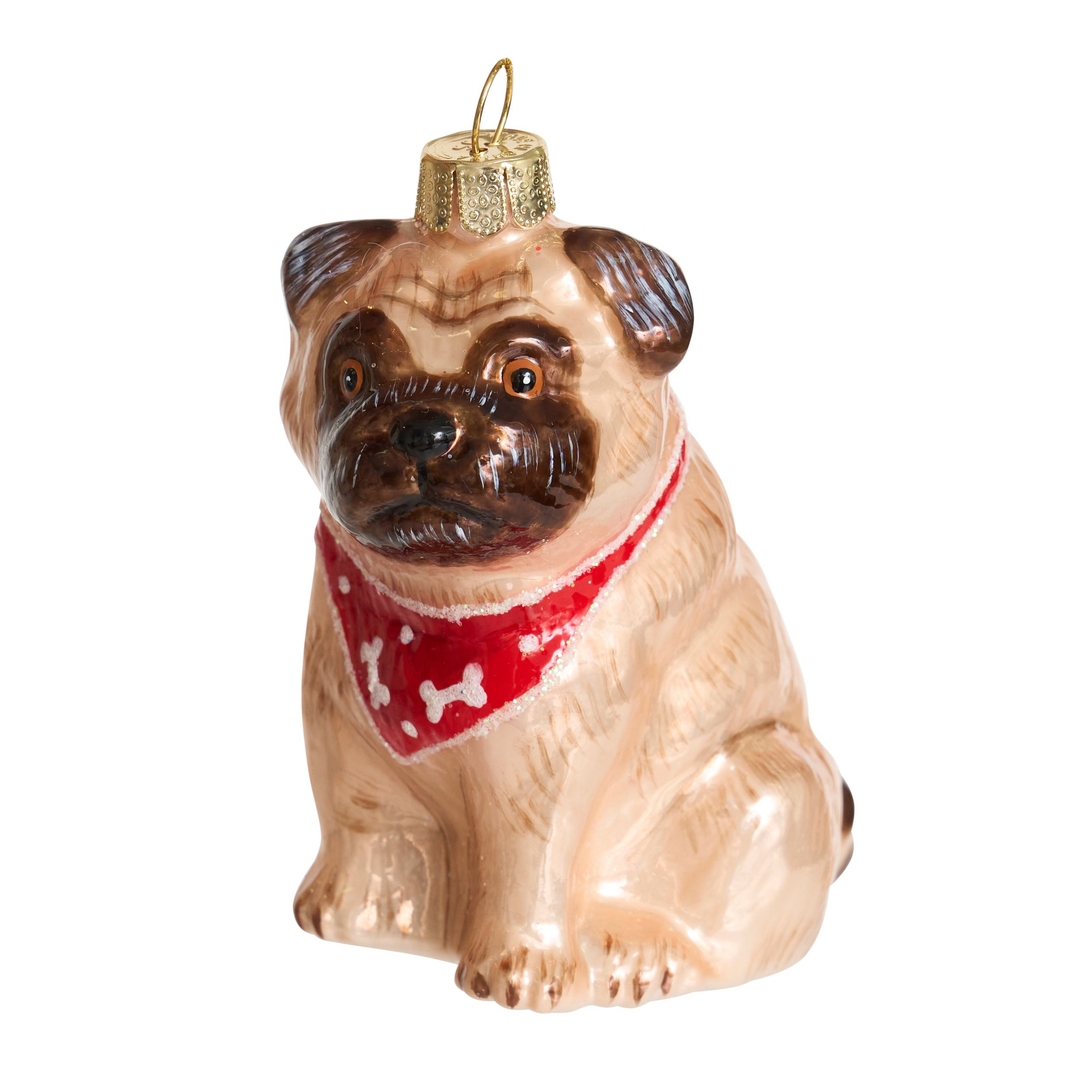 Ёлочная игрушка Мопс Holiday Classics | Фото 1
