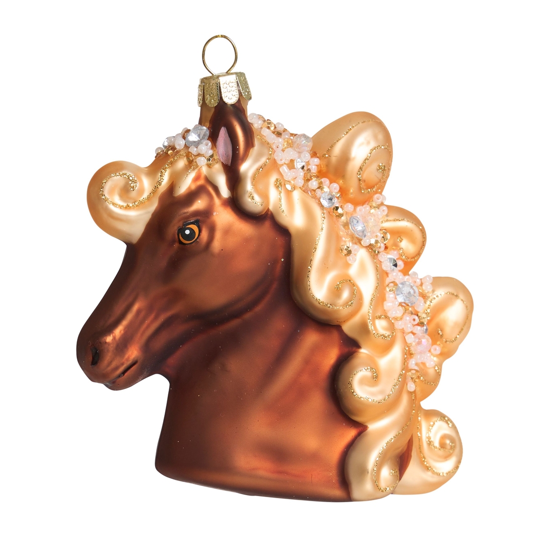 Ёлочная игрушка Лошадка Златогривая Holiday Classics | Фото 1