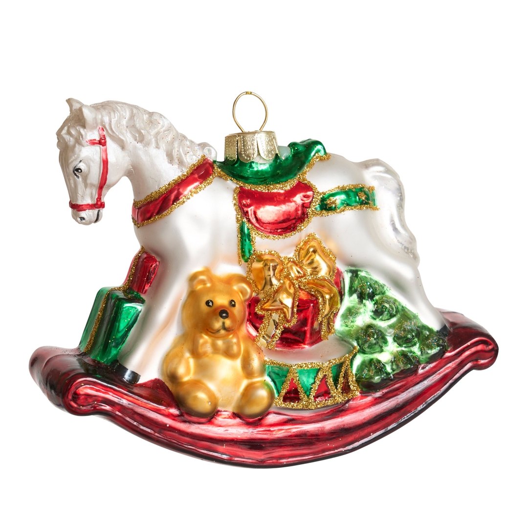 Ёлочная игрушка Лошадка -качалка Holiday Classics | Фото 2