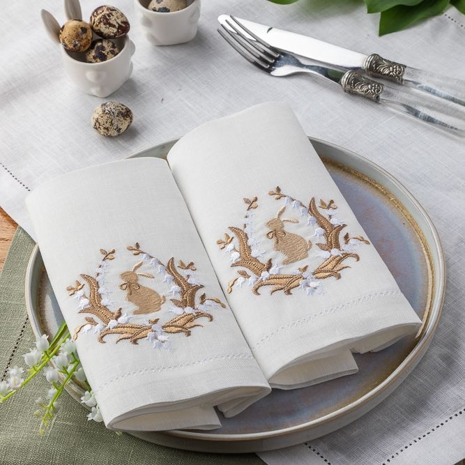 Набор салфеток Невская Вышивка, Пасхальный зайчик | Фото 1