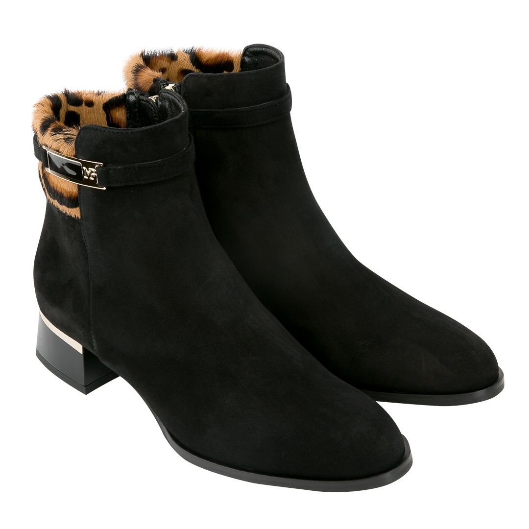 Замшевые черные ботильоны Marino Fabiani     | Фото 2