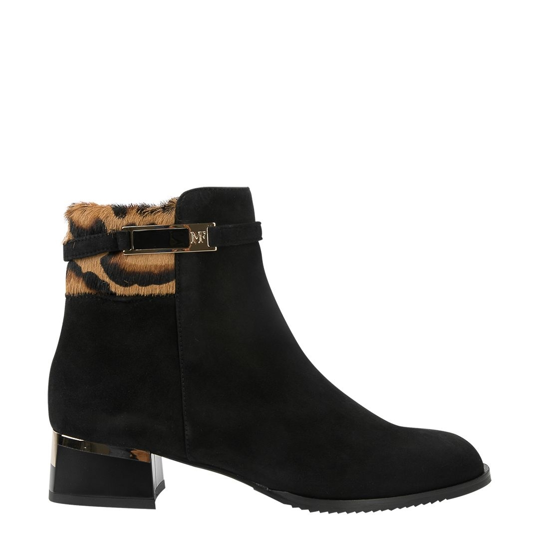 Замшевые черные ботильоны Marino Fabiani     | Фото 1