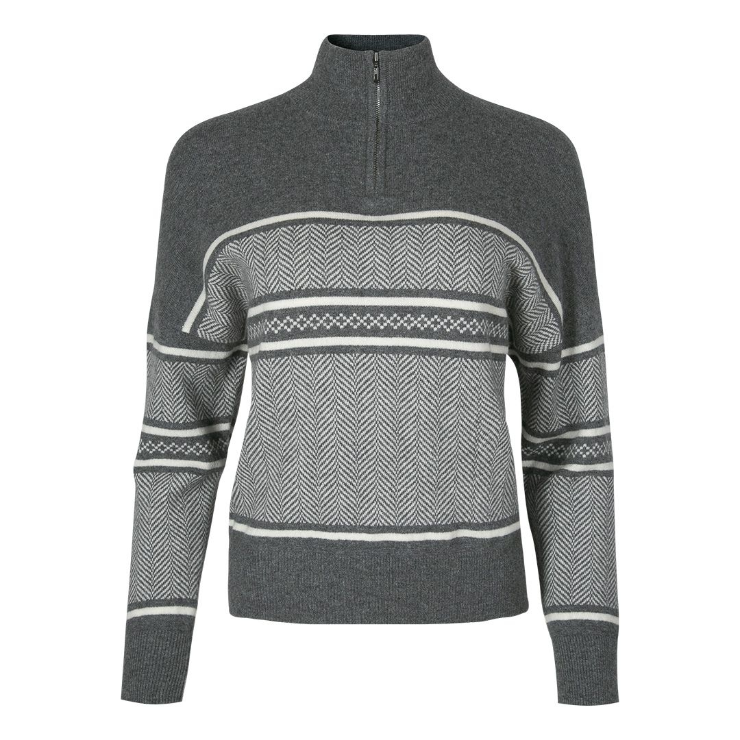 Женский джемпер с узором MIR CASHMERE | Фото 1