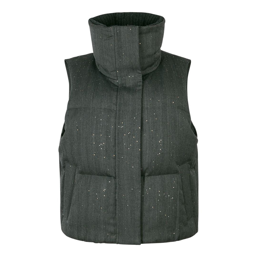 Жилет из шерсти с пайетками Dolche Moda           | Фото 1