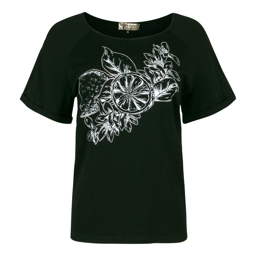 Женская футболка с принтом Elisa Fanti | Фото 1