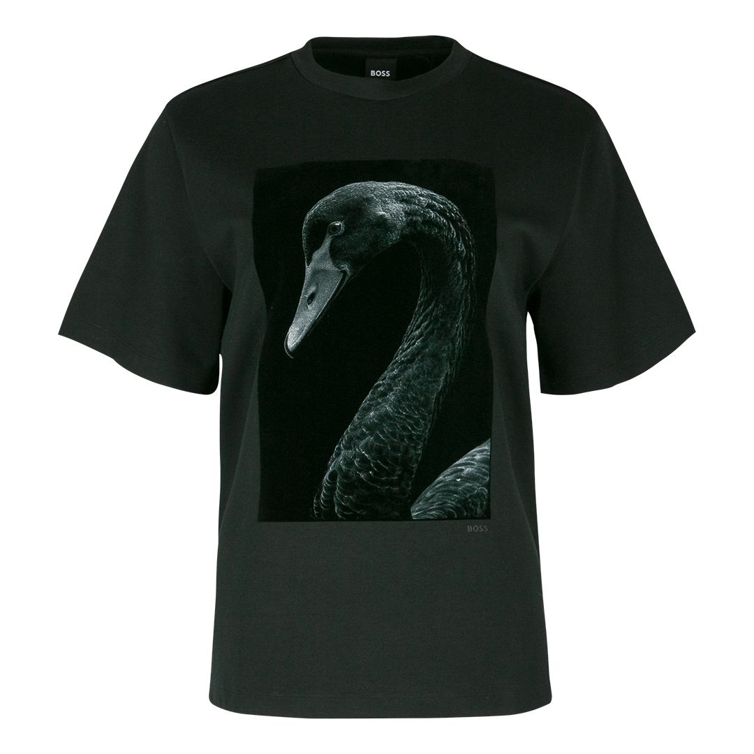 Женская футболка  с принтом BOSS  | Фото 1