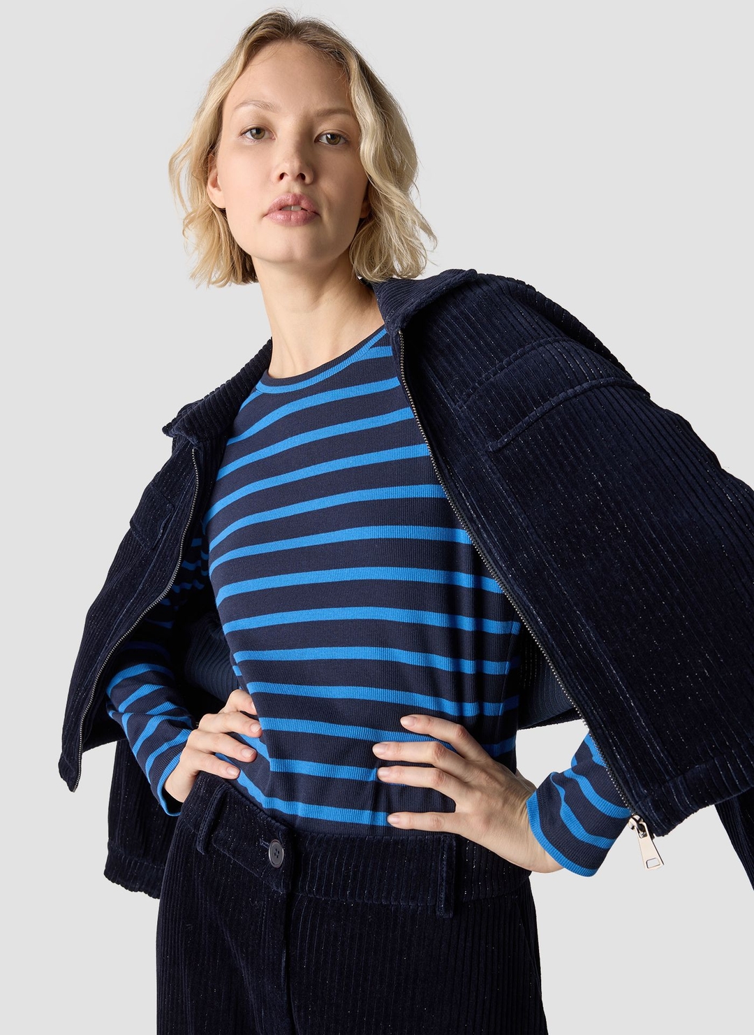 Женский лонгслив в полоску LeComte | Фото 6