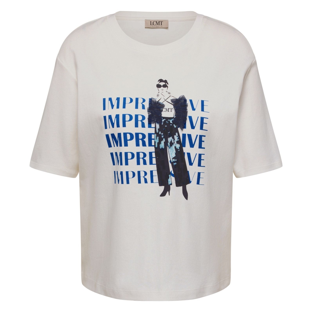 Женская футболка с пайетками LeComte | Фото 1