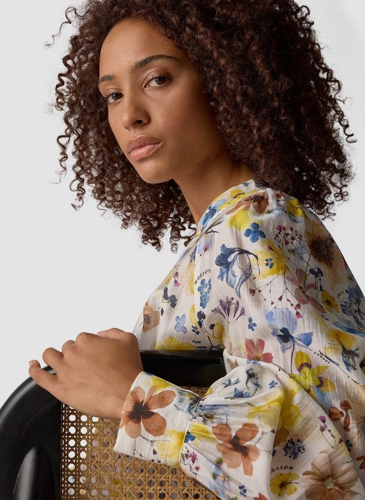 Женская блуза с цветочным принтом LeComte | Фото 6