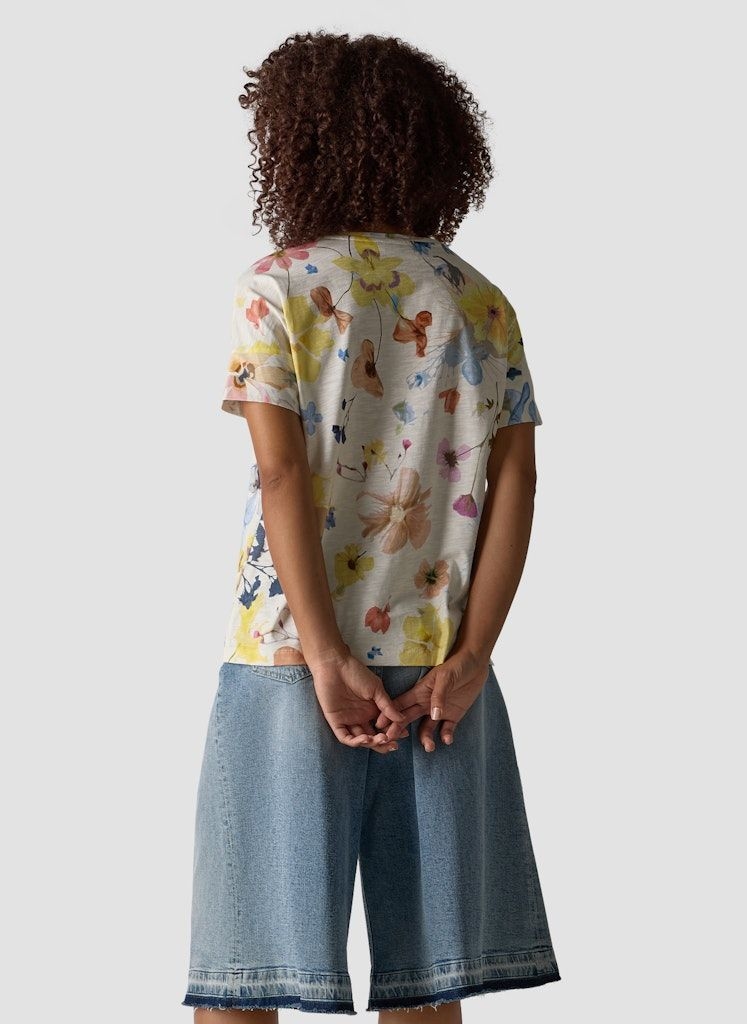 Женская футболка с цветочным принтом LeComte | Фото 2