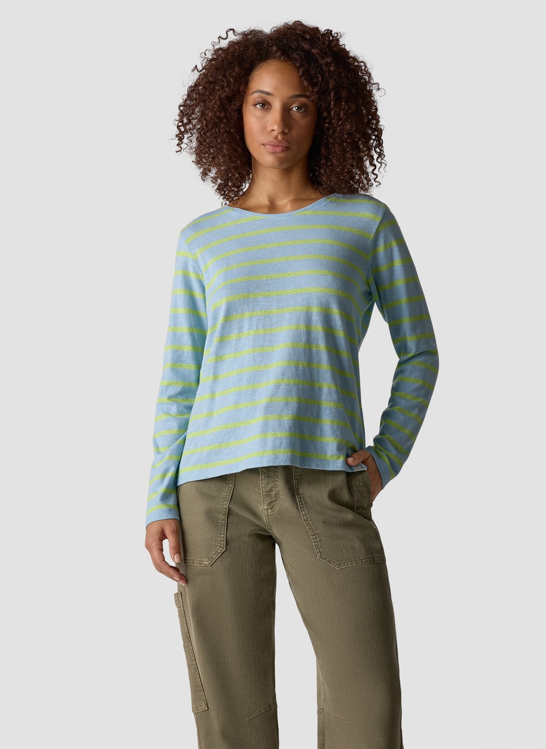 Женский лонгслив из хлопка LeComte | Фото 3