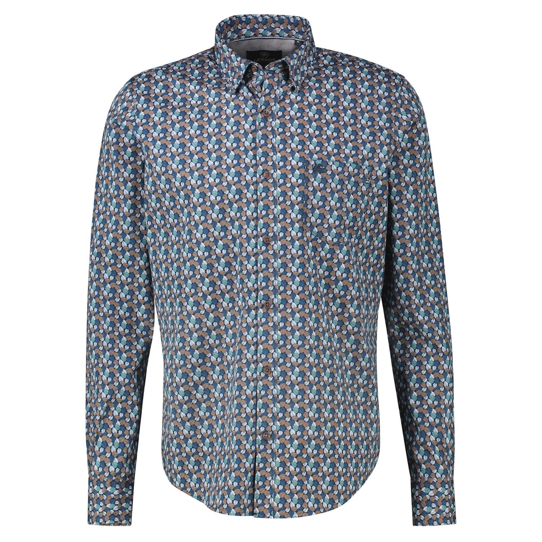 Мужская рубашка с принтом Lerros | Фото 1