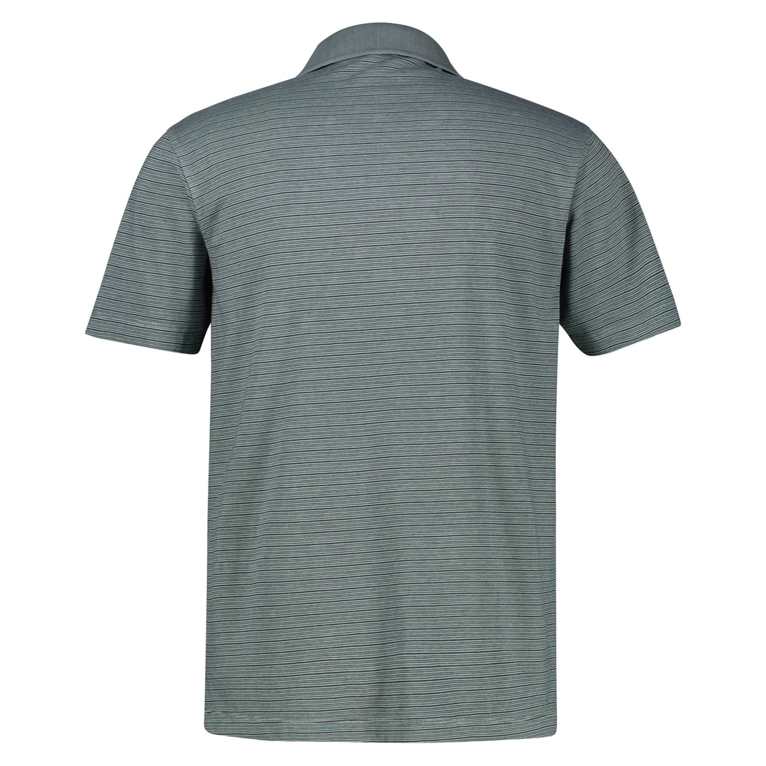 Мужское хлопковое поло в полоску Lerros | Фото 2