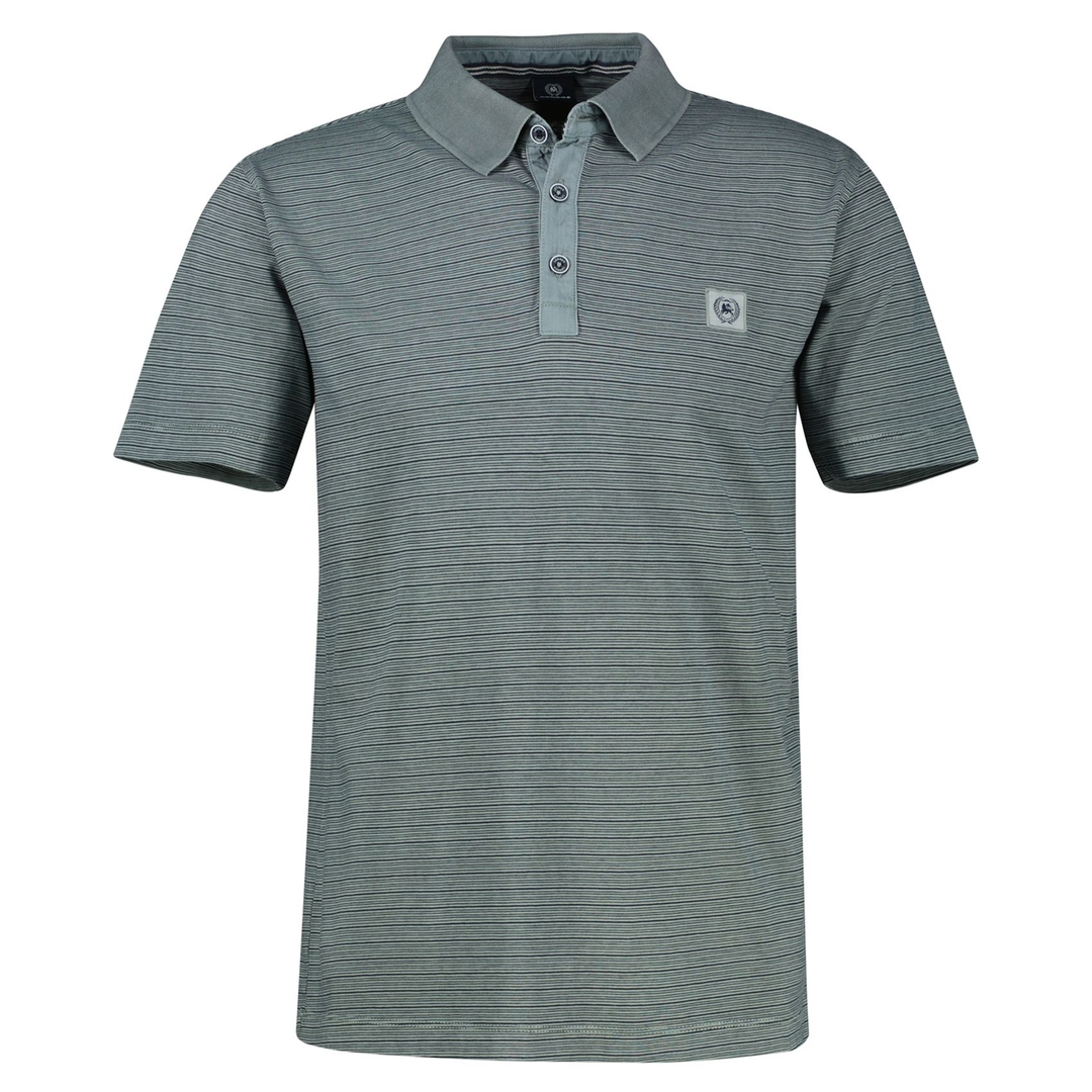 Мужское хлопковое поло в полоску Lerros | Фото 1