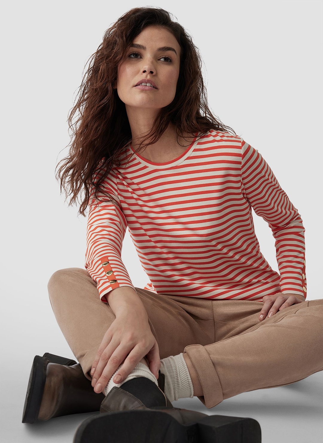 Женский лонгслив в полоску LeComte | Фото 2