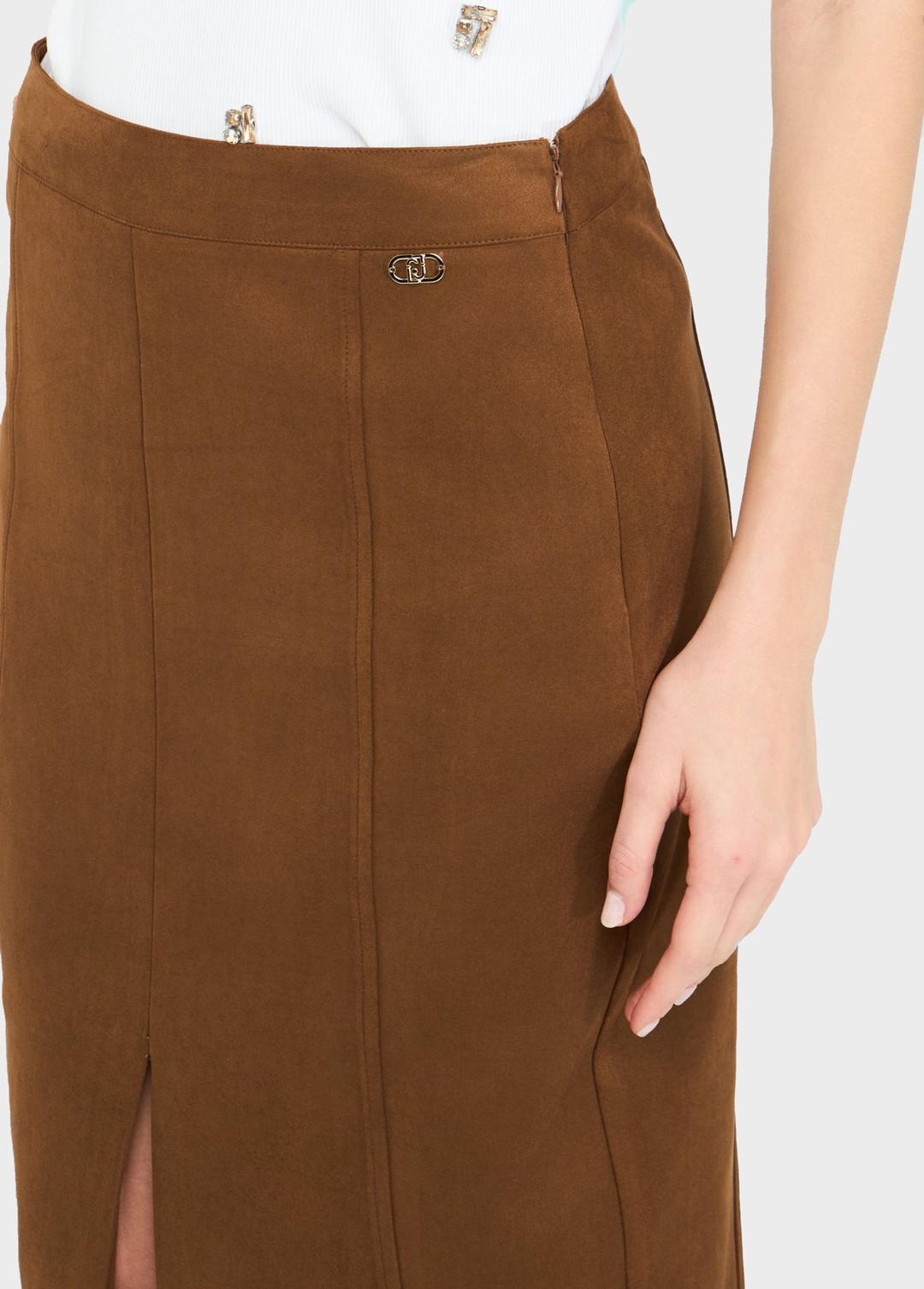 Юбка миди с разрезом Liu Jo | Фото 4