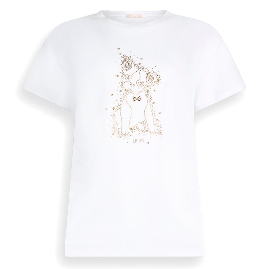 Женская футболка со стразами Liu Jo | Фото 1