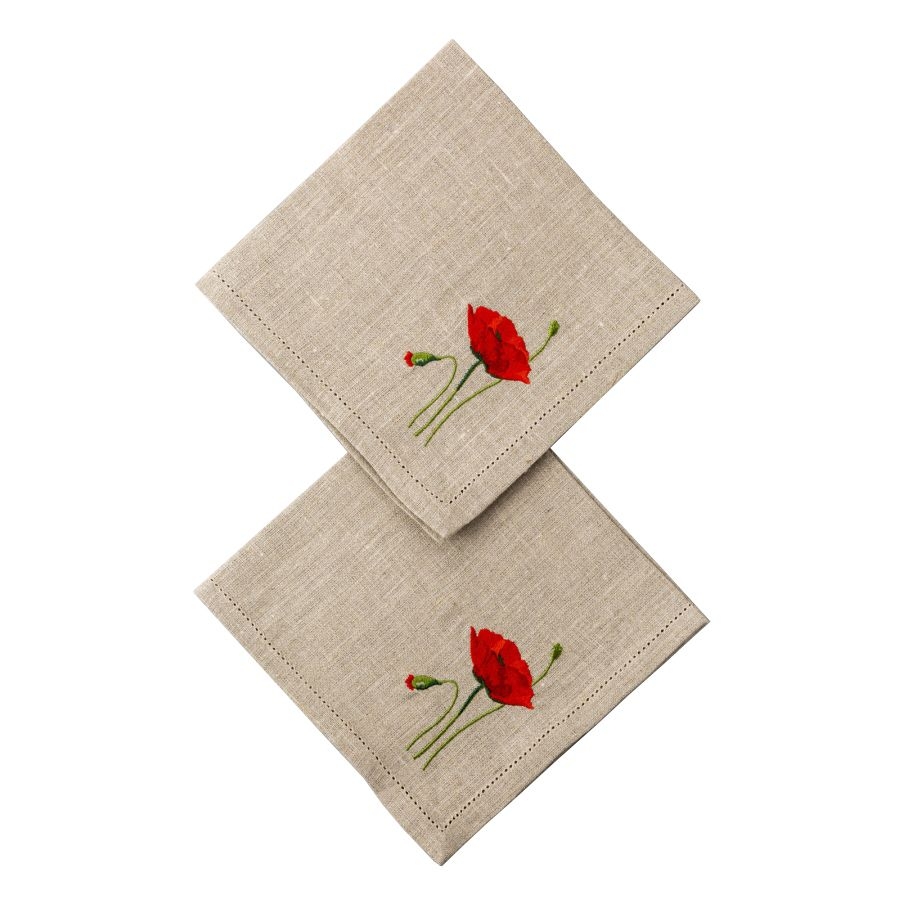 Набор салфеток Невская Вышивка, Маки | Фото 1