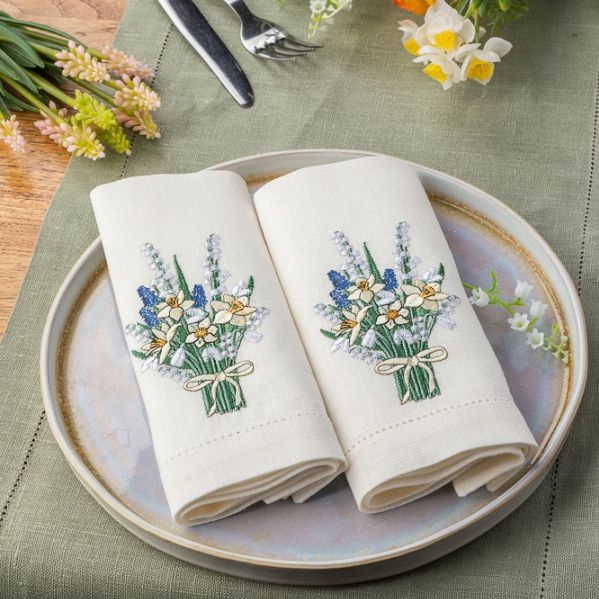 Набор салфеток Невская Вышивка, Весенний букет | Фото 1