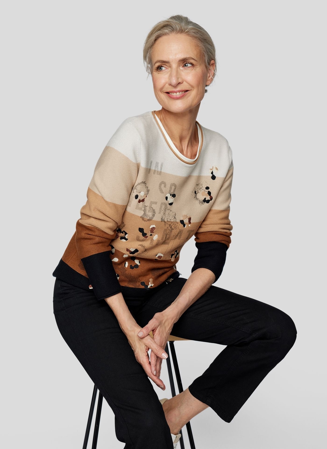 Женский джемпер с вышивкой Rabe | Фото 5