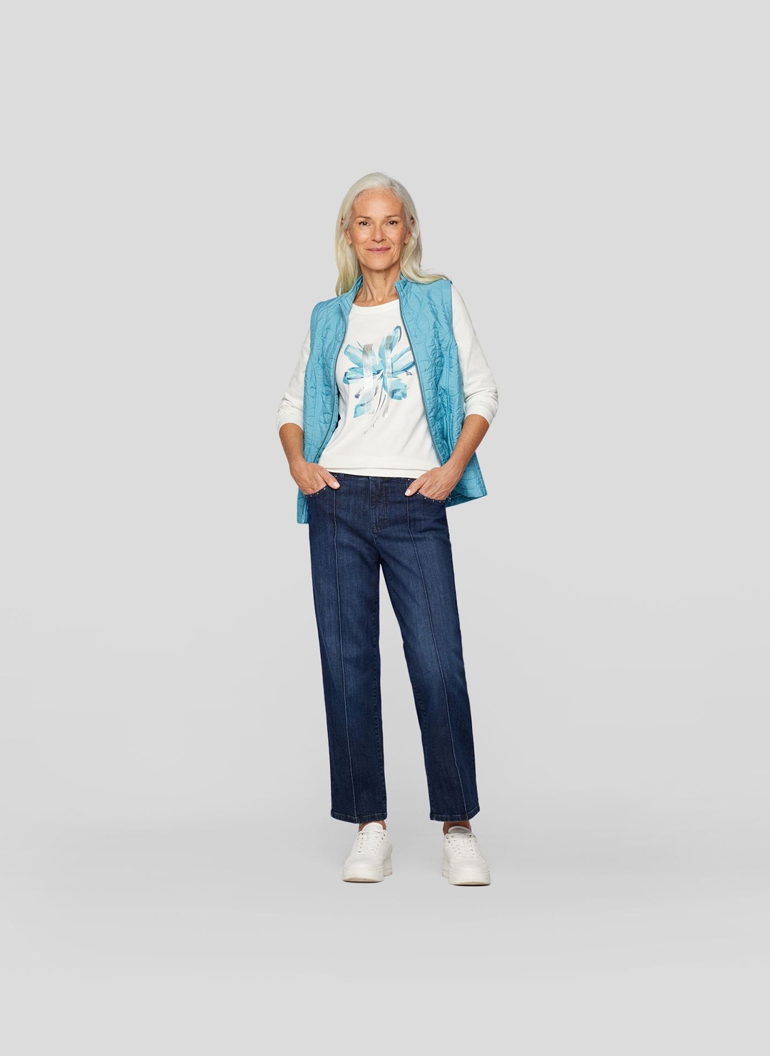 Женский лонгслив из хлопка Rabe | Фото 4