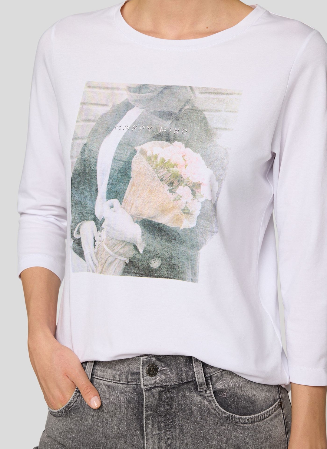 Женский хлопковый лонгслив Rabe | Фото 5