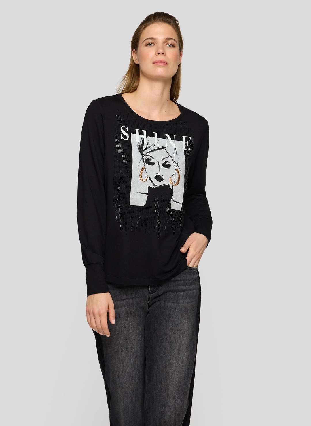 Женский лонгслив из вискозы Rabe | Фото 3