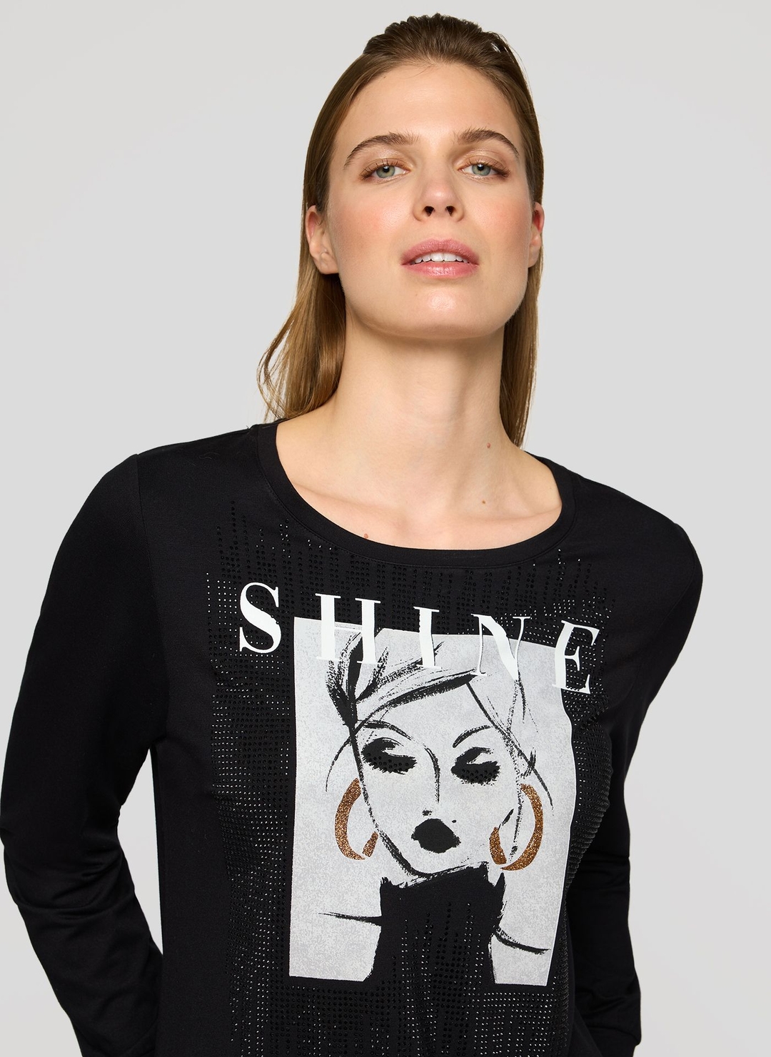 Женский лонгслив из вискозы Rabe | Фото 4