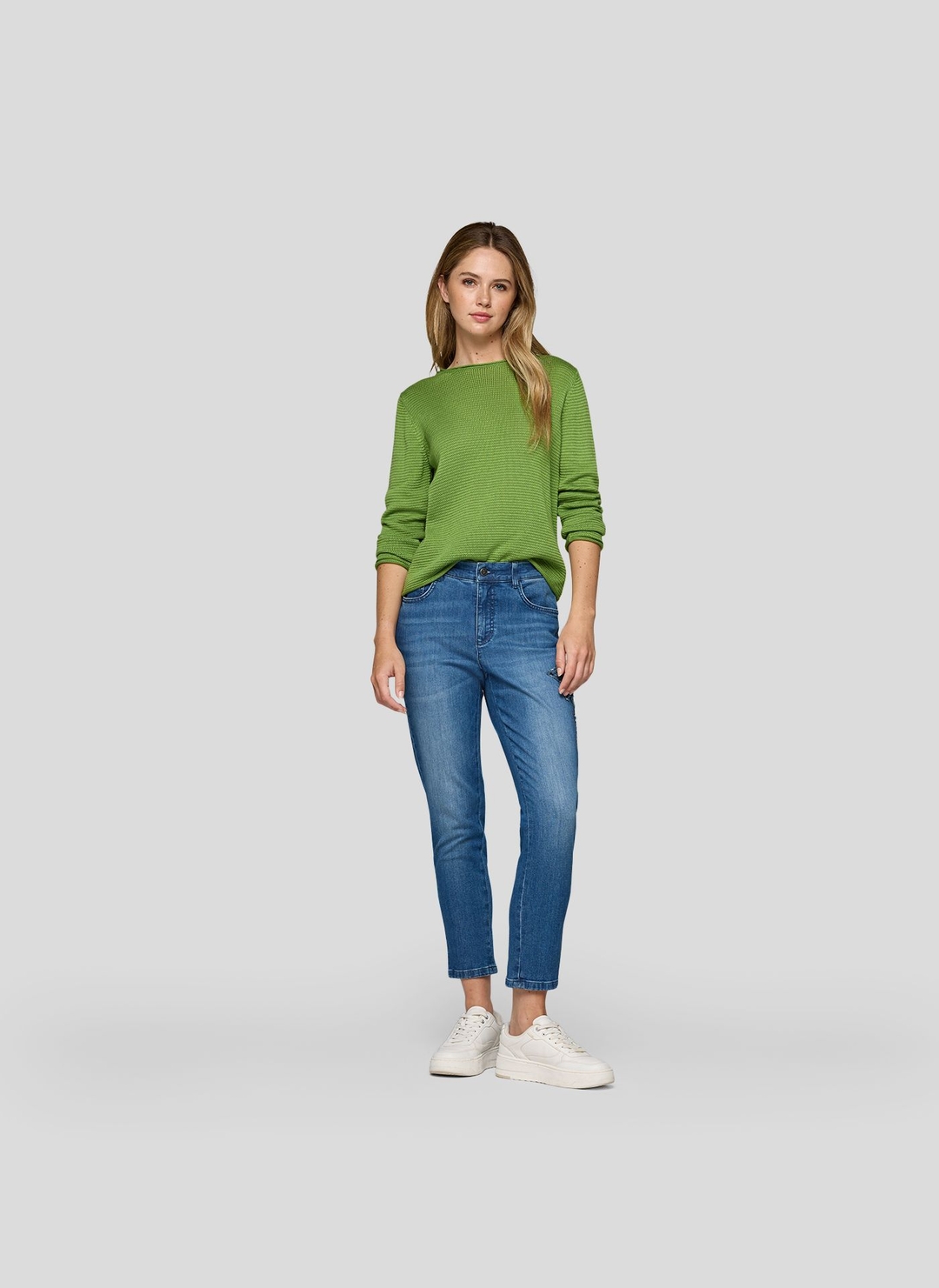 Женский однотонный джемпер Rabe | Фото 6