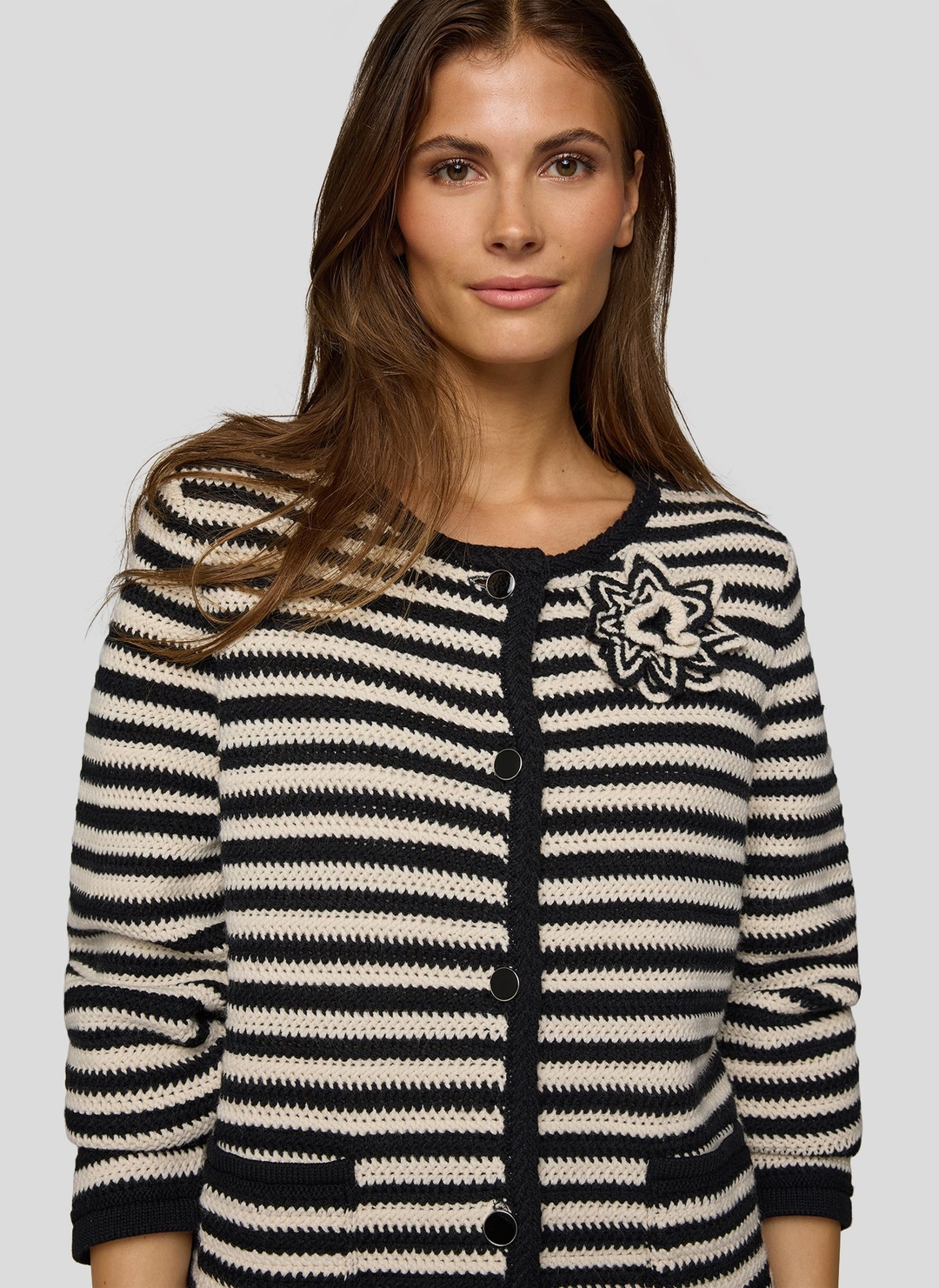 Женский кардиган в полоску Rabe | Фото 4