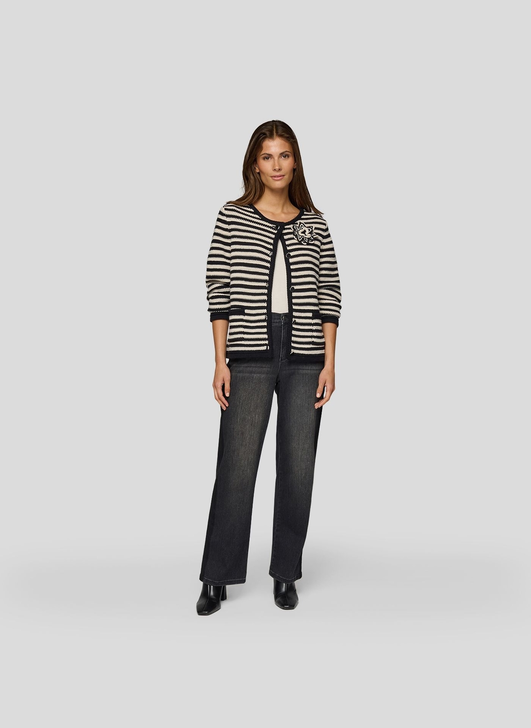 Женский кардиган в полоску Rabe | Фото 6