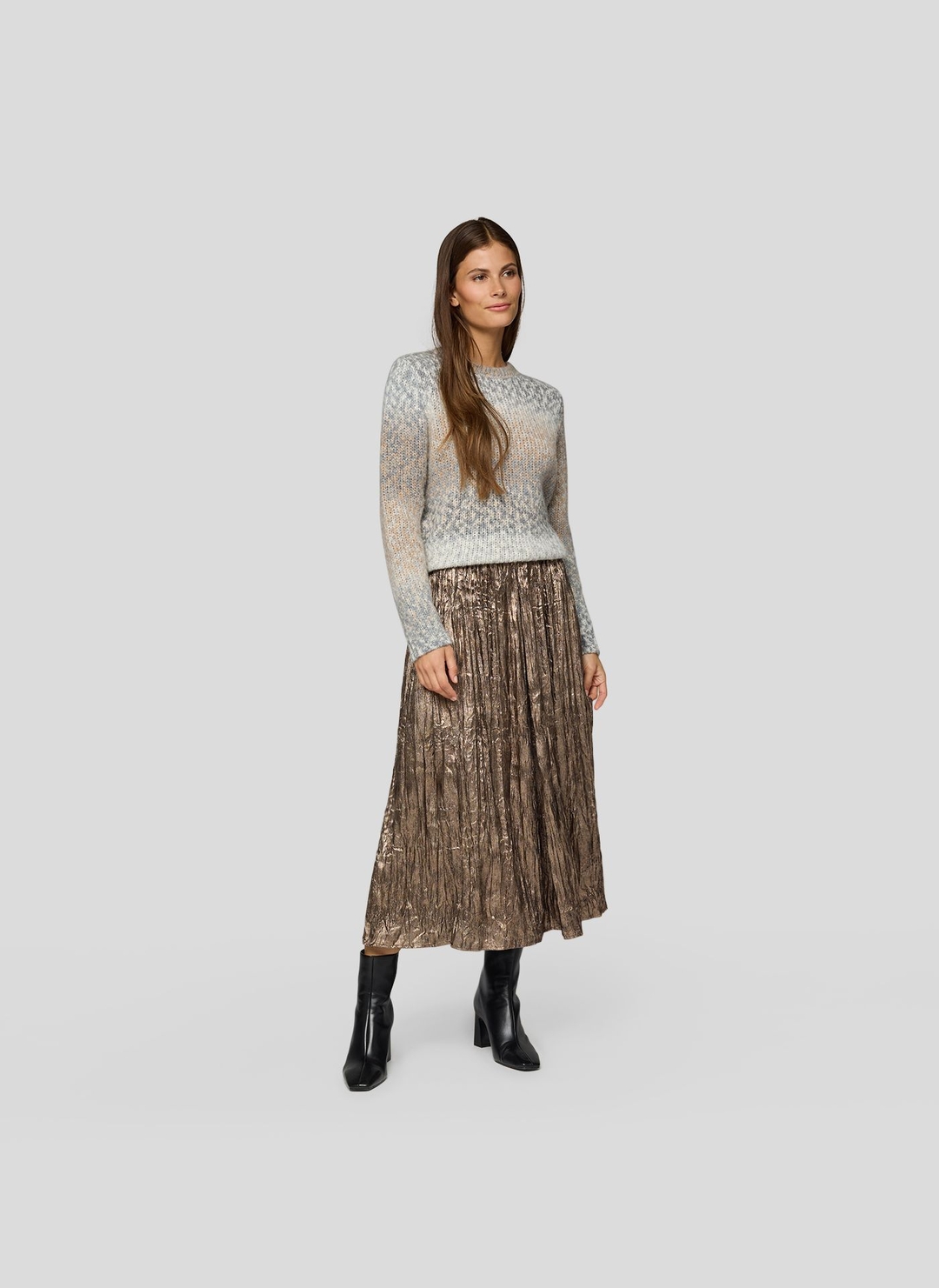 Юбка из жатой ткани Rabe | Фото 6