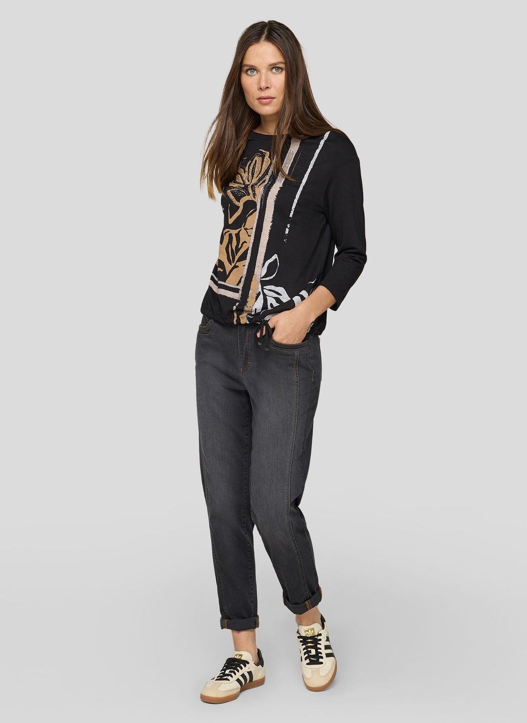 Женский хлопковый лонгслив Rabe | Фото 6