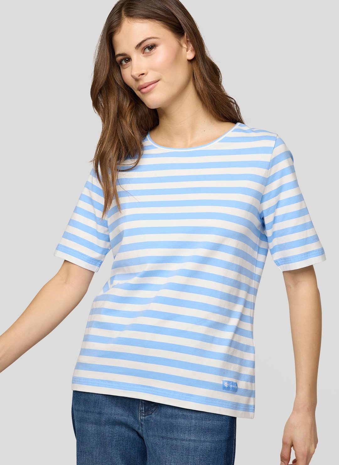 Женская футболка в полоску Rabe | Фото 4