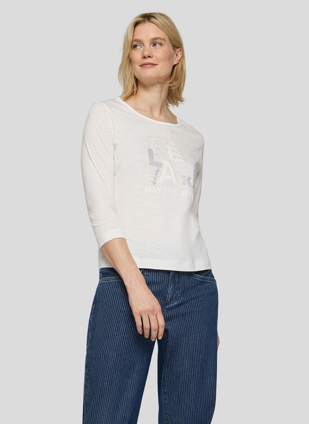 Женский лонгслив из хлопка с модалом Rabe | Фото 3
