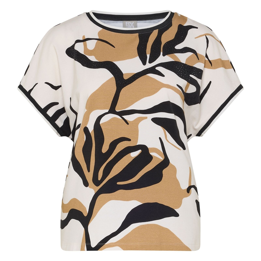 Женская футболка из хлопка с модалом Rabe | Фото 1