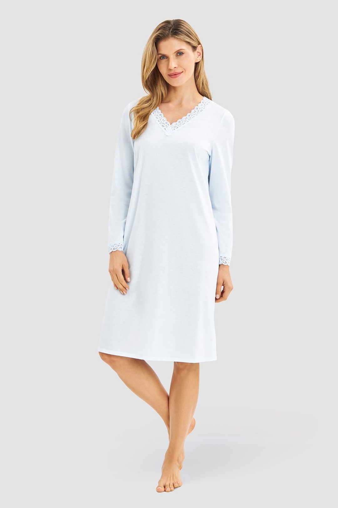 Женская ночная сорочка с длинным рукавом Rosch | Фото 3